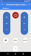 برنامه‌نما Universal Projector Remote Control عکس از صفحه