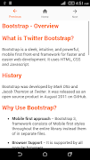 برنامه‌نما Tutorial For Bootstrap عکس از صفحه