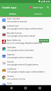 برنامه‌نما Disable Apps [ROOT] عکس از صفحه