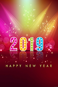 2 Schermata New Year 2019 Greeting Frames