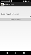 برنامه‌نما Erase SD card عکس از صفحه