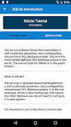 Learn SQLite - SQLite Tutorial 스크린샷 1