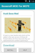 Bosscraft MOD For MCPE تصوير الشاشة 4