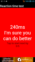 Reaction time test imagem de tela 1