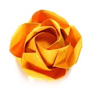 Tutorial Origami Rose yang sederhana poster