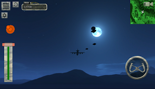 flight simulator night plane 포스터