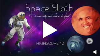 Space Sloth Plakat