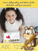 Calligraphy Coloring Book – ABC Handwriting Poster