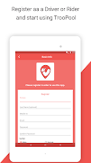 TrooPool - Ride sharing / Car pool app screenshot 7