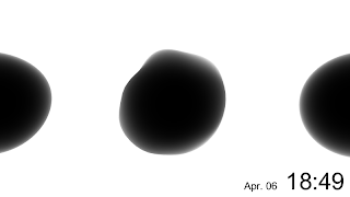 1 / f Clock 포스터