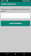 Palpiteiro Mega-Sena 截图 1