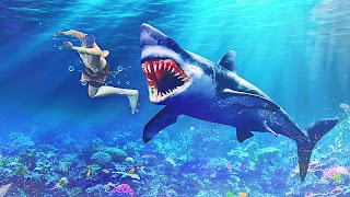 Killer Shark Attack Simulator Affiche