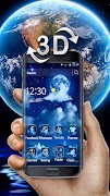3D Earth and moon launcher theme اسکرین شاٹ 2