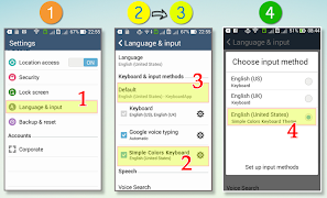 Simple Colors Keyboard Theme screenshot 1