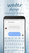 Glass Water Drop & Rainy Mood Keyboard Theme poster