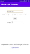 Morse Code Translator 스크린샷 1