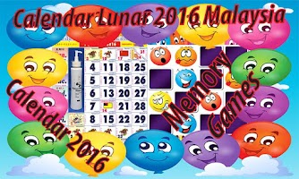 Calendar Lunar 2016 "Malaysia" Affiche