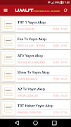 Umut Program Guide Ekran Görüntüsü 3