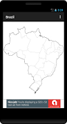 Blank Map, Brazil Poster