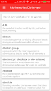 Mathematics Dictionary تصوير الشاشة 2