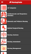 Nursing Guide App syot layar 1