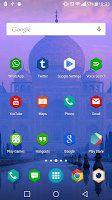 Taj mahal launcher and theme poster