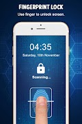 Poster Fingerprint lock screen