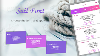Sail Font Free Style screenshot 1