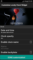 Lovely Clock Widget imagem de tela 4