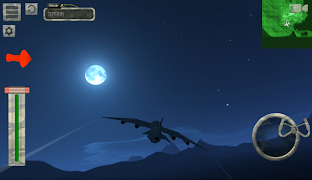 flight simulator night plane screenshot 2