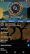 3D Neon Blue Clock screenshot 6
