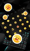 Business Black Blue Keyboard Theme screenshot 4