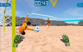 Fußball Torwart - Strandküste Tormann Screenshot 3