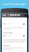 برنامه‌نما Spoof Text Message عکس از صفحه