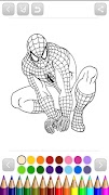 spiderMan Coloring screenshot 2