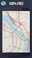 ✅Us Pacific Offline Maps with gps free poster