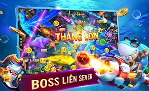 Thế Giới Bắn Cá 2d - Game bắn cá online ăn xu lớn تصوير الشاشة 1