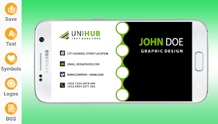 برنامه‌نما Visiting Card Maker & Creator Pro 2020 عکس از صفحه