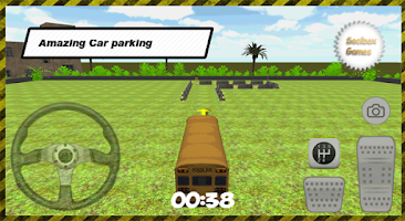 3D School Bus Car Parking poster