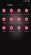 Pink hell skull theme screenshot 2