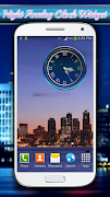 Night Analog Clock Widget syot layar 5