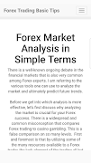 Forex Trading Basic Tips syot layar 1