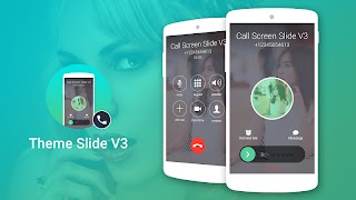1 Schermata Call Screen Theme Slide V3 Phone X