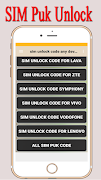 Sim Unlock Code Any Device اسکرین شاٹ 2