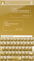 Luxury Gold SMS Keyboard ảnh chụp màn hình 1