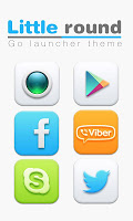 Little Round GO Launcher Theme Cartaz