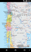 Chile Mapa Cartaz