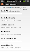 Device Identfiers تصوير الشاشة 1