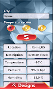 Diamonds Clock Weather Widget poster