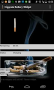برنامه‌نما Cigarette Battery widget عکس از صفحه